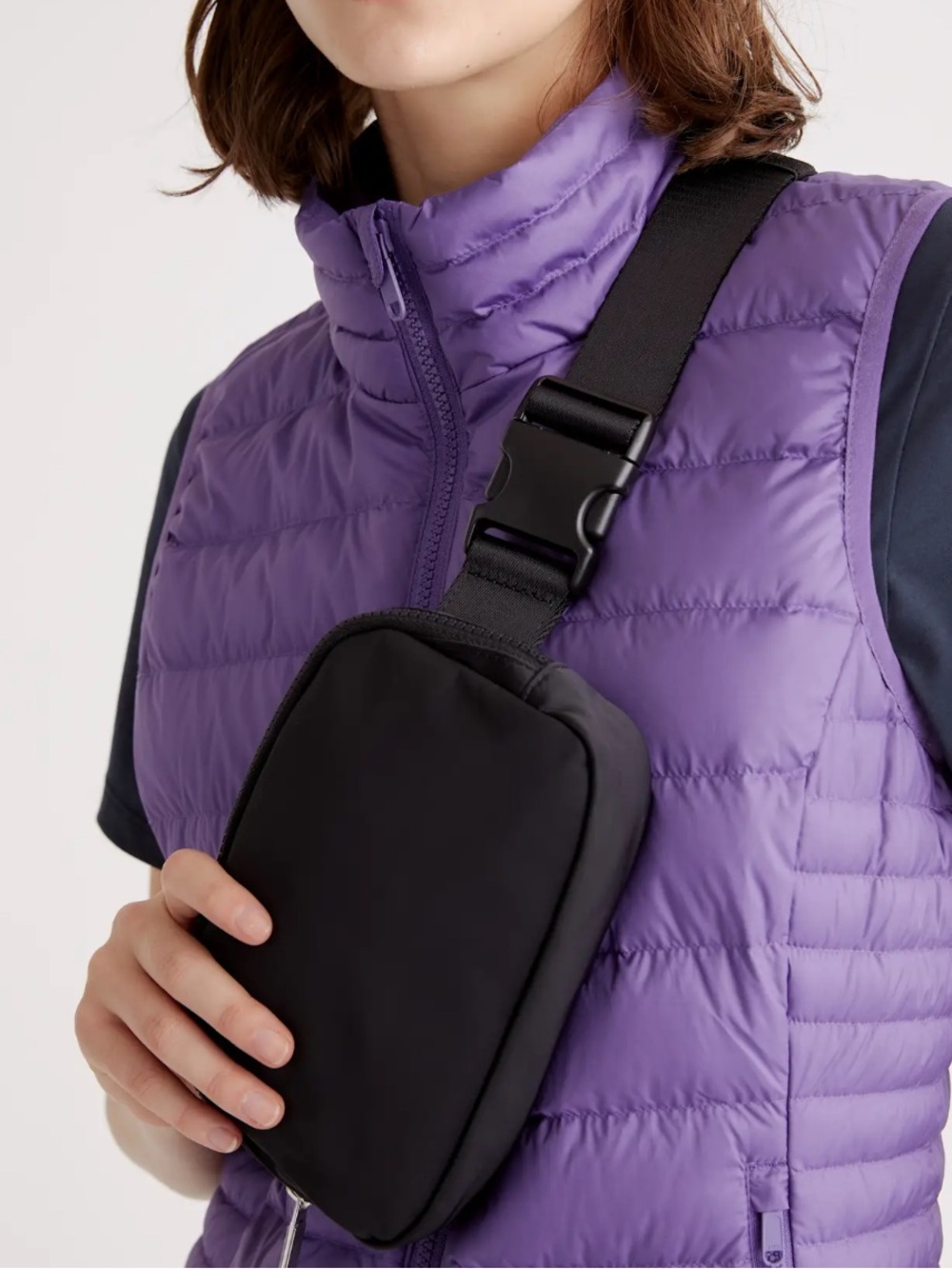 Quince Revive Black Nylon Belt Bag